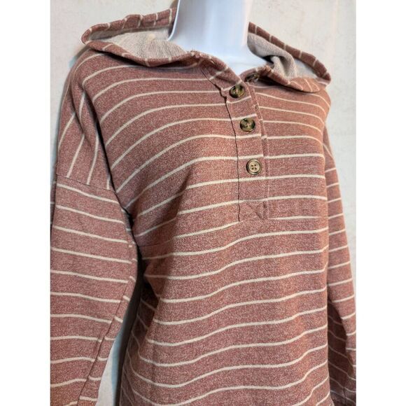 Maurices oversized pullover Henley hoodie medium - Picture 3 of 4